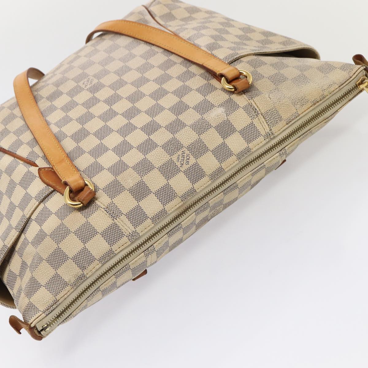 LOUIS VUITTON Damier Azur Totally PM Tote Bag N41280 LV 88688