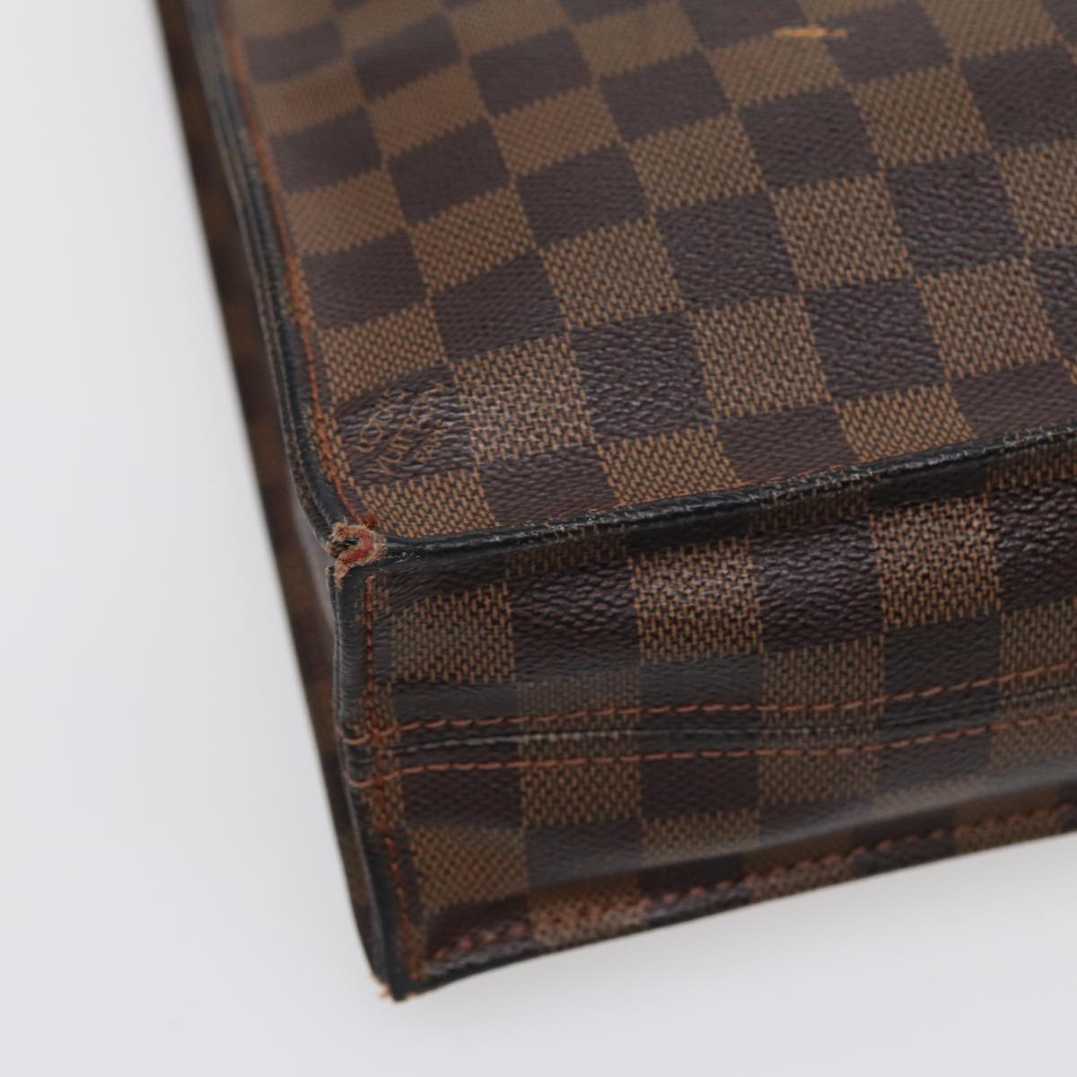 LOUIS VUITTON Damier Ebene Sac Plat Hand Bag N51140 LV 88692