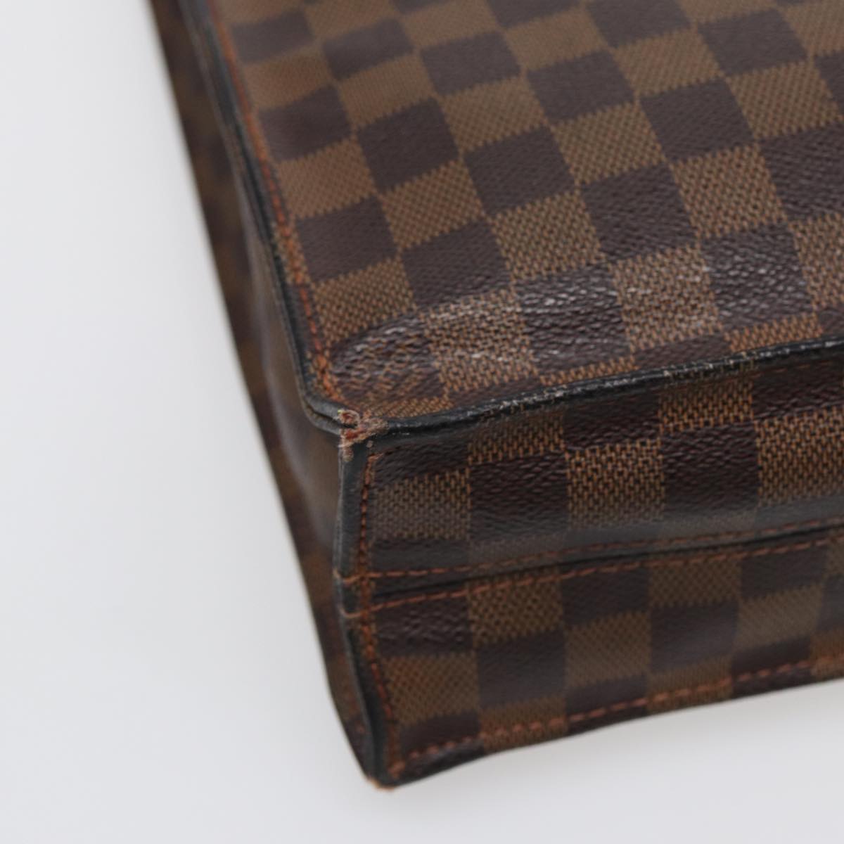 LOUIS VUITTON Damier Ebene Sac Plat Hand Bag N51140 LV 88692