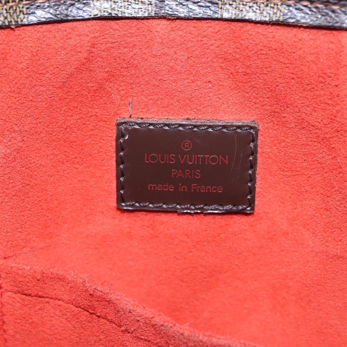 LOUIS VUITTON Damier Ebene Sac Plat Hand Bag N51140 LV 88692