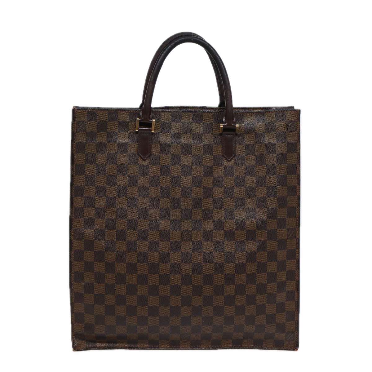 LOUIS VUITTON Damier Ebene Sac Plat Hand Bag N51140 LV 88692