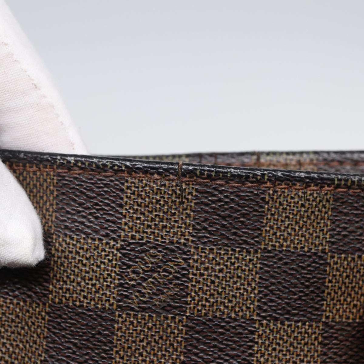 LOUIS VUITTON Damier Ebene Sac Plat Hand Bag N51140 LV 88692