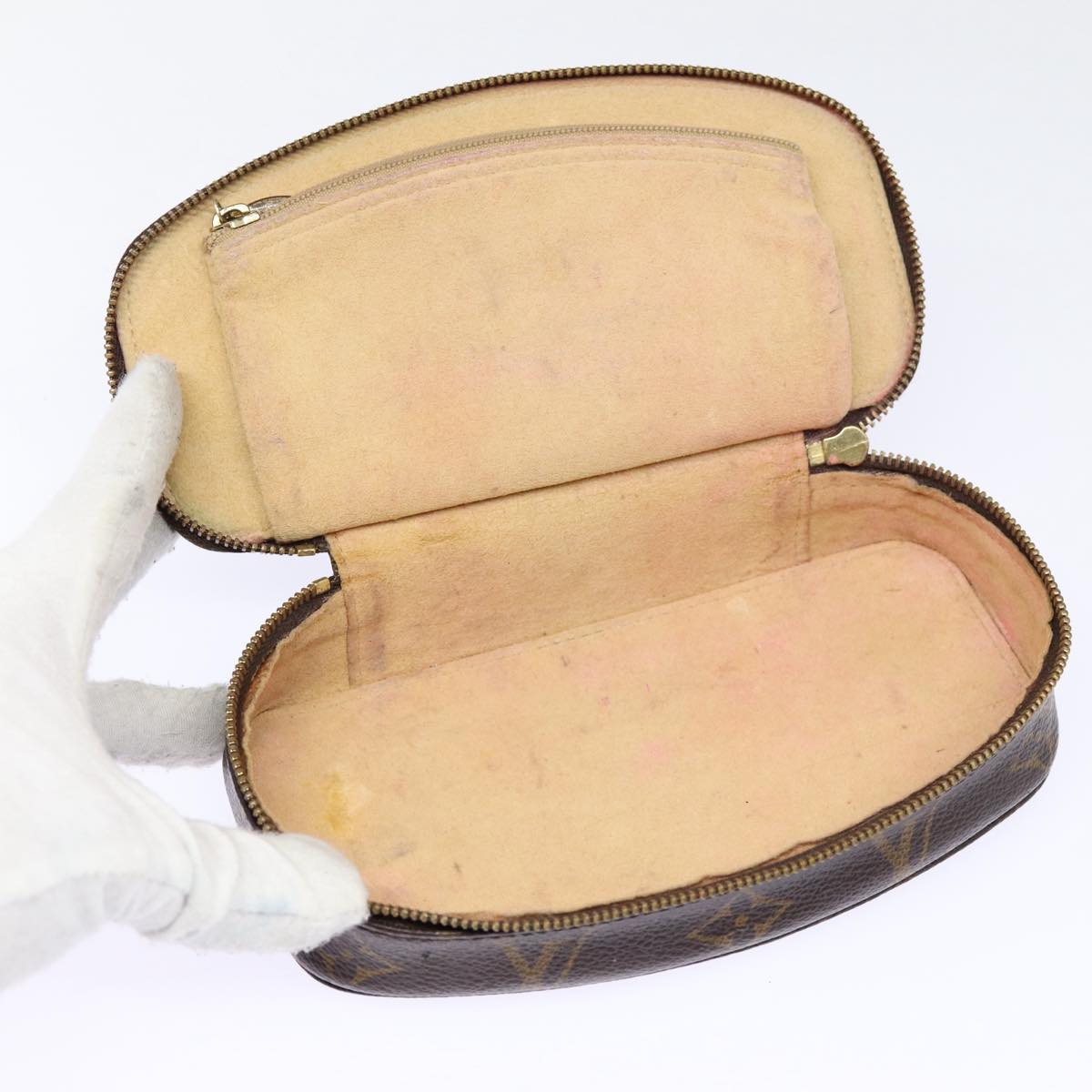 LOUIS VUITTON Monogram Poche Monte Carlo Jewelry Box M47352 LV 88709
