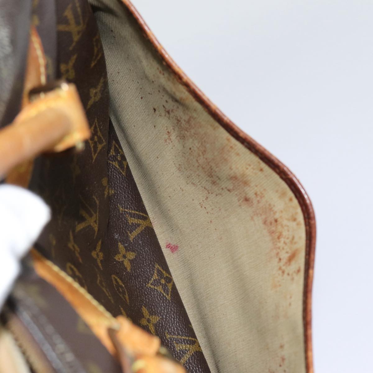 LOUIS VUITTON Monogram Deauville Hand Bag M47270 LV 88713