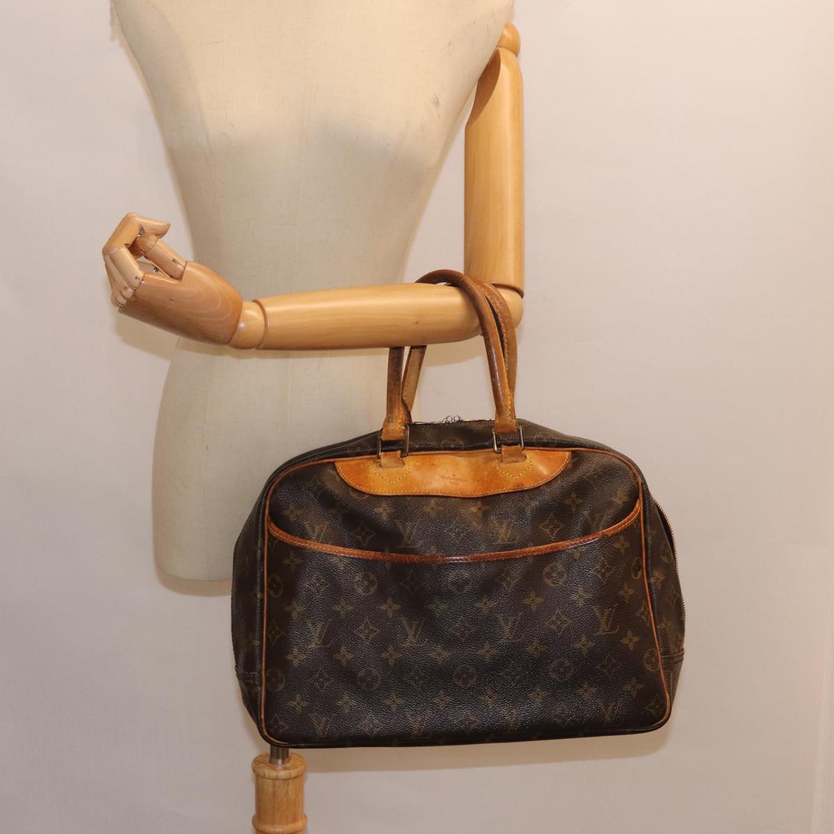 LOUIS VUITTON Monogram Deauville Hand Bag M47270 LV 88713
