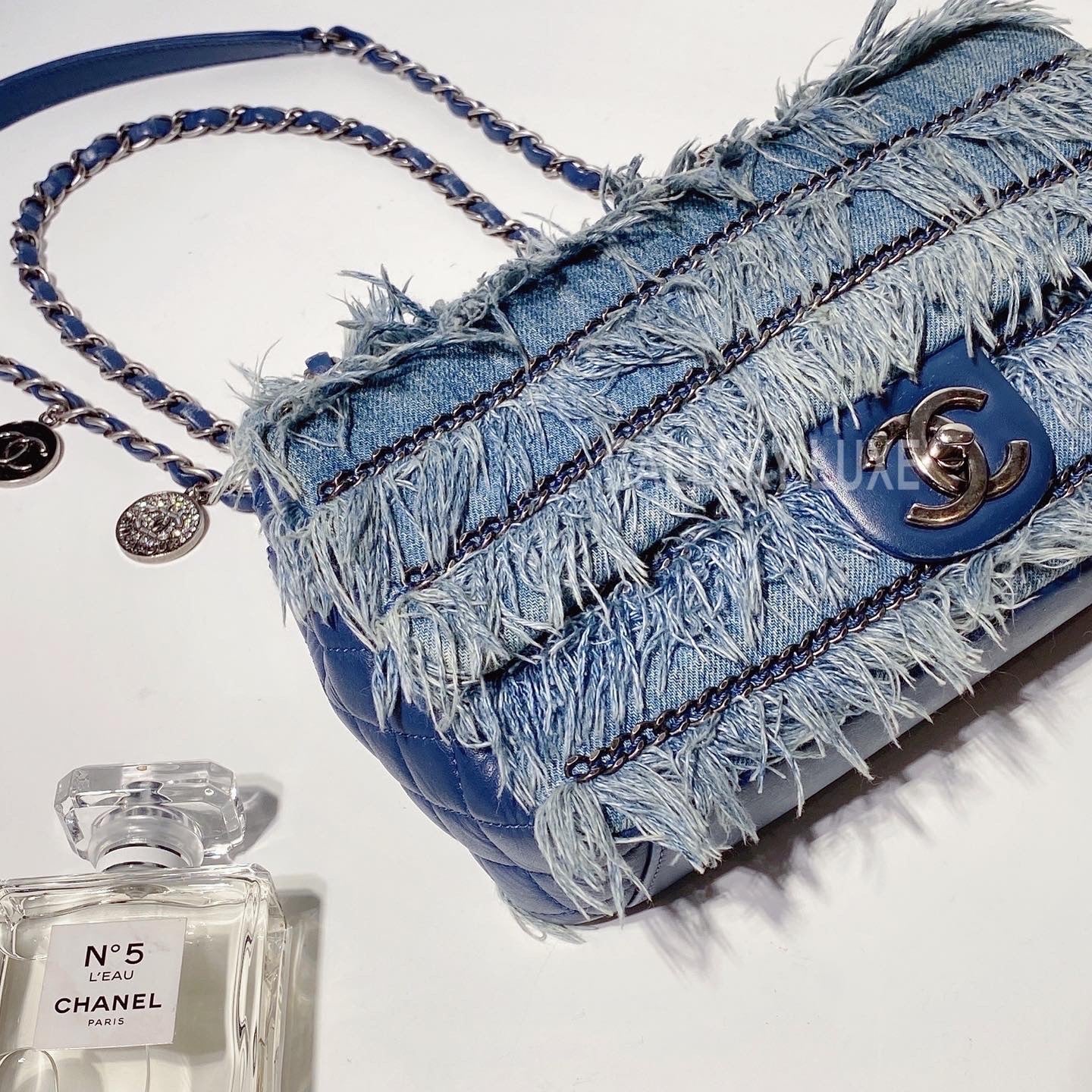 No.3335-Chanel CC Denim Flap Bag