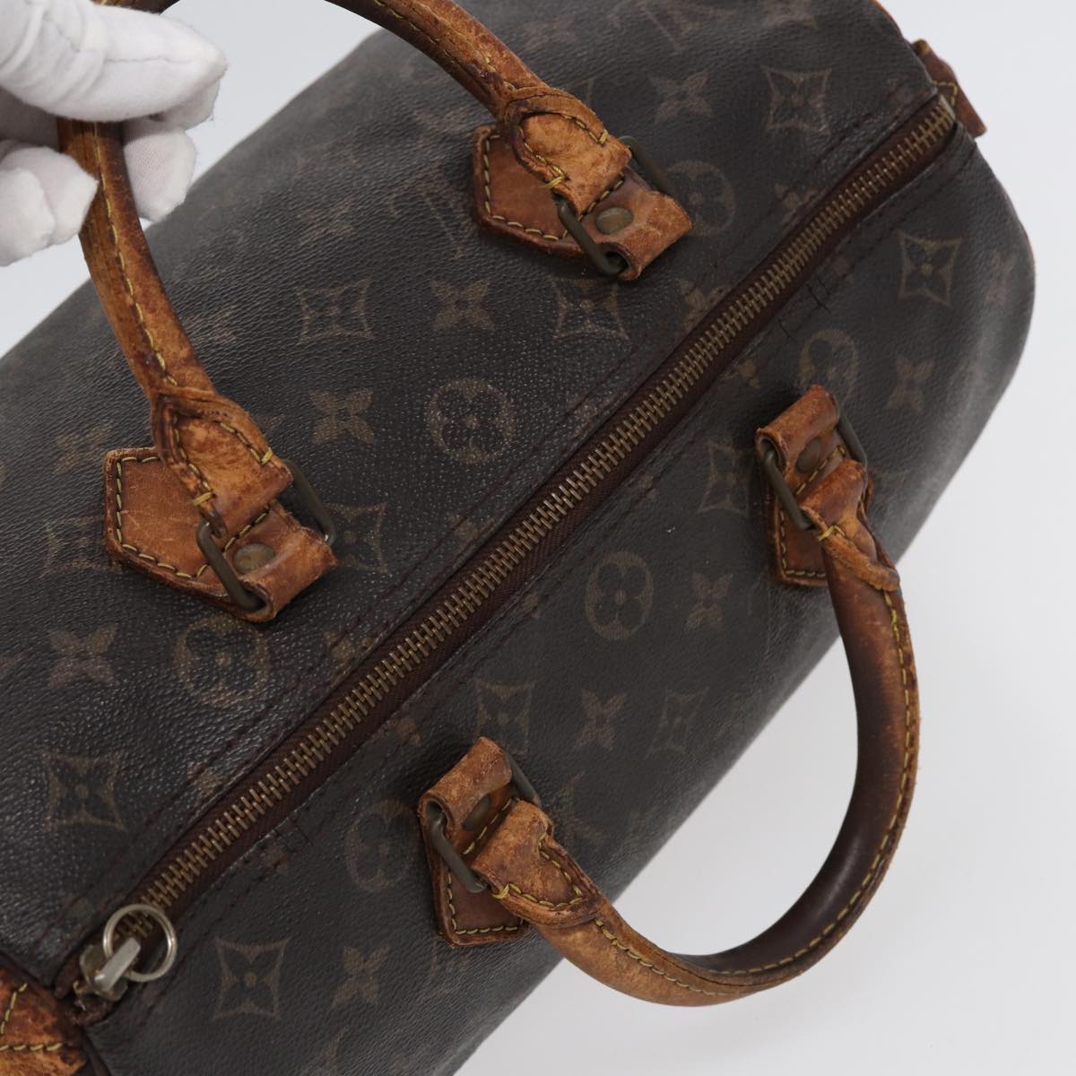 LOUIS VUITTON Monogram Speedy 30 Hand Bag M41526 LV 88721