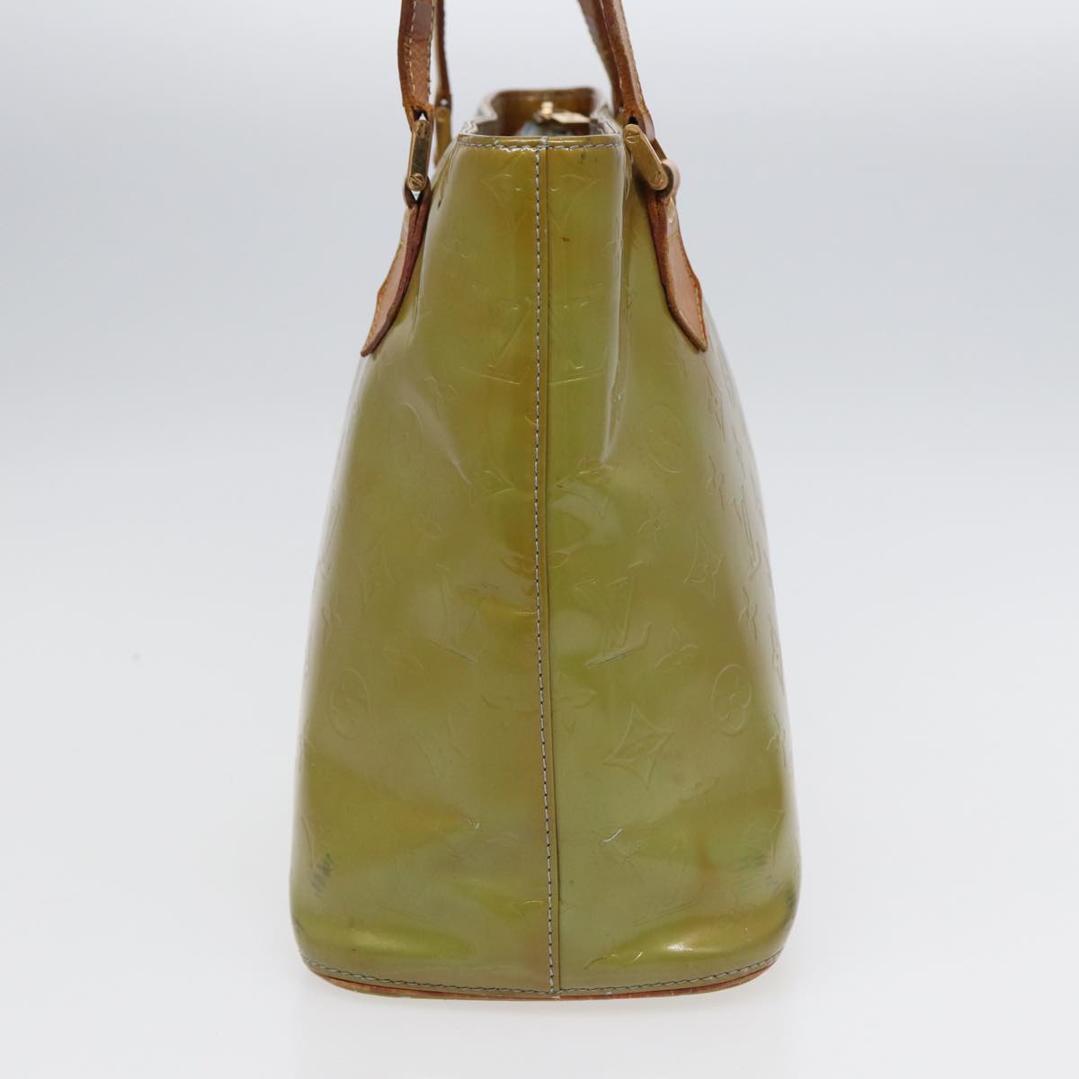 LOUIS VUITTON Monogram Vernis Houston Hand Bag Baby Blue M91005 LV 88725
