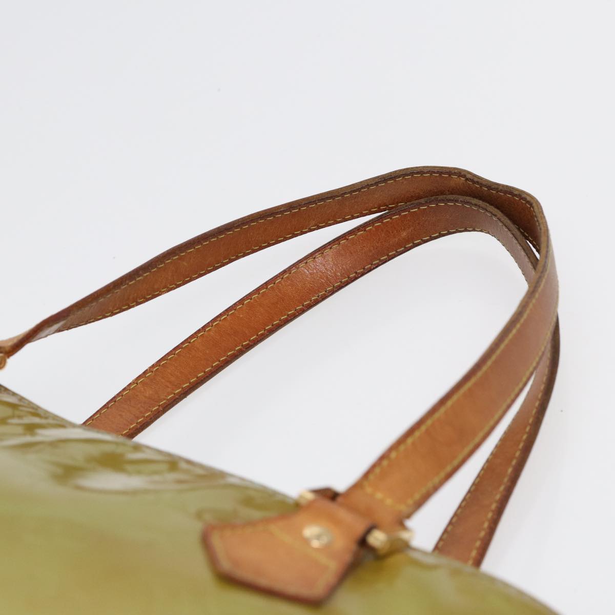LOUIS VUITTON Monogram Vernis Houston Hand Bag Baby Blue M91005 LV 88725