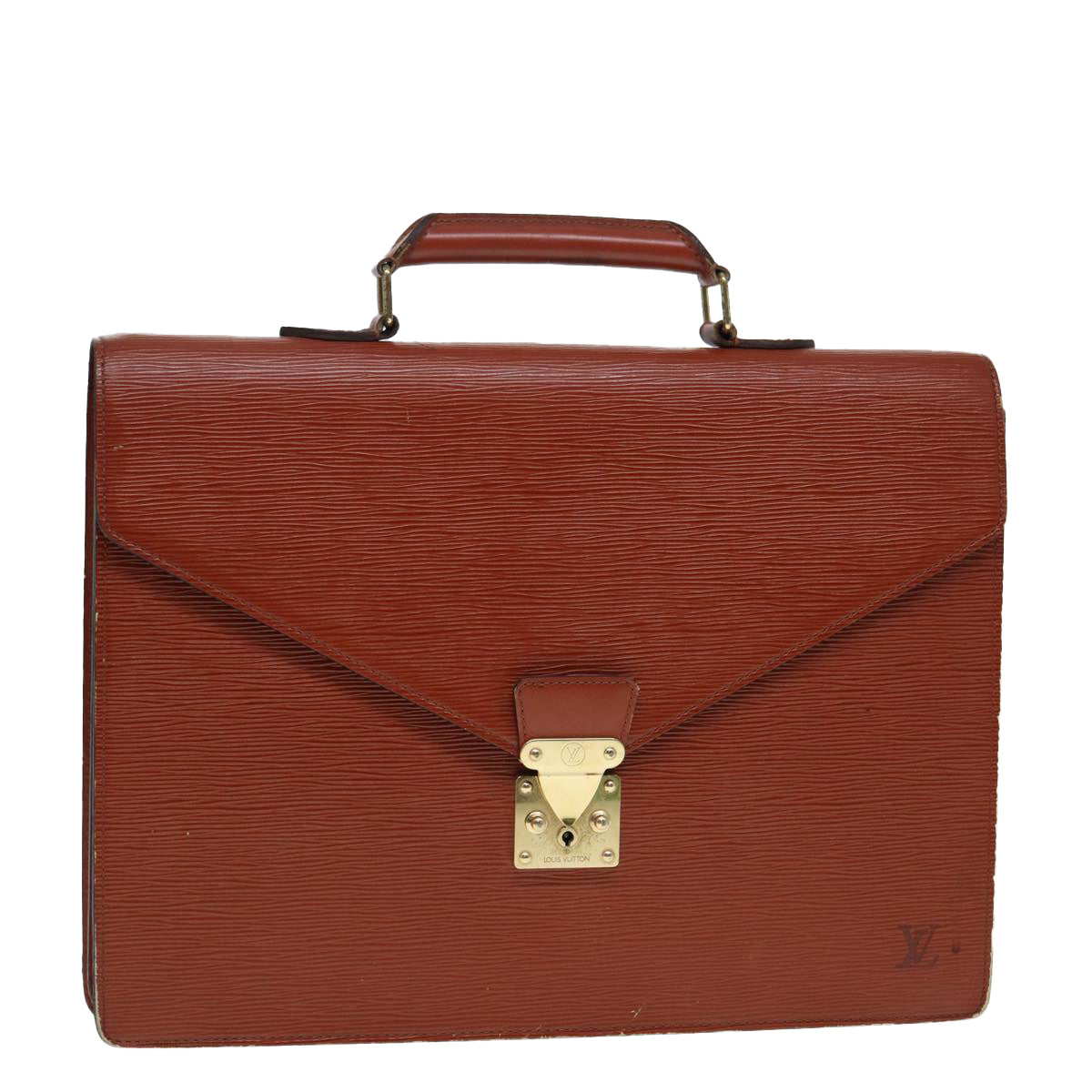 LOUIS VUITTON Epi Serviette Conseiller Briefcase Brown M54423 LV 88729