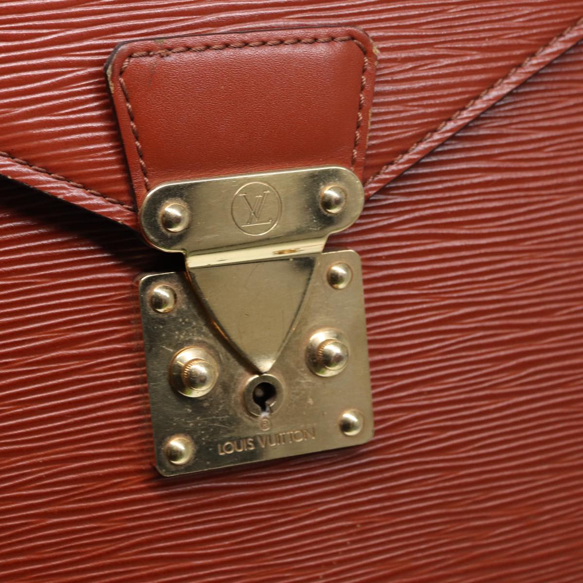 LOUIS VUITTON Epi Serviette Conseiller Briefcase Brown M54423 LV 88729