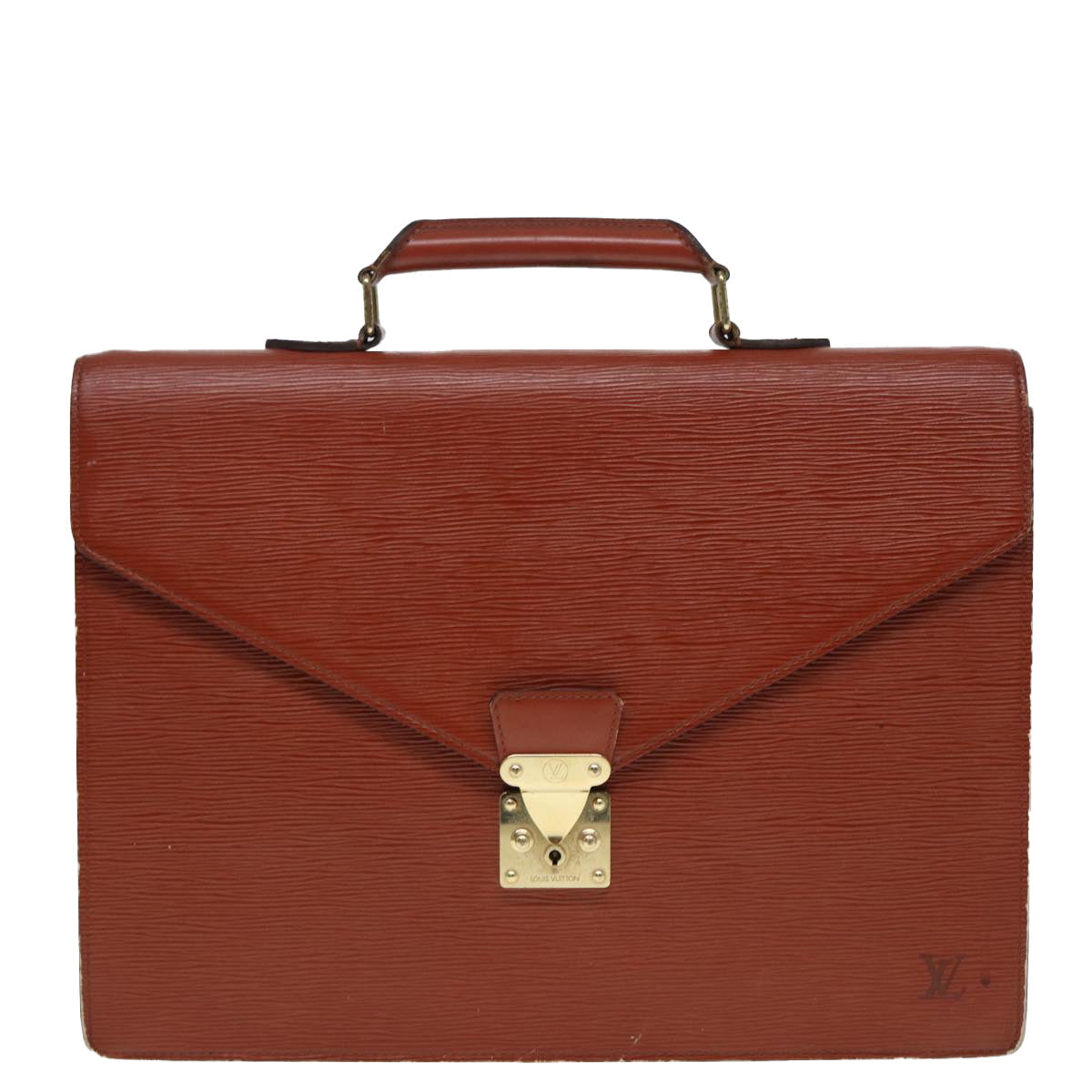 LOUIS VUITTON Epi Serviette Conseiller Briefcase Brown M54423 LV 88729
