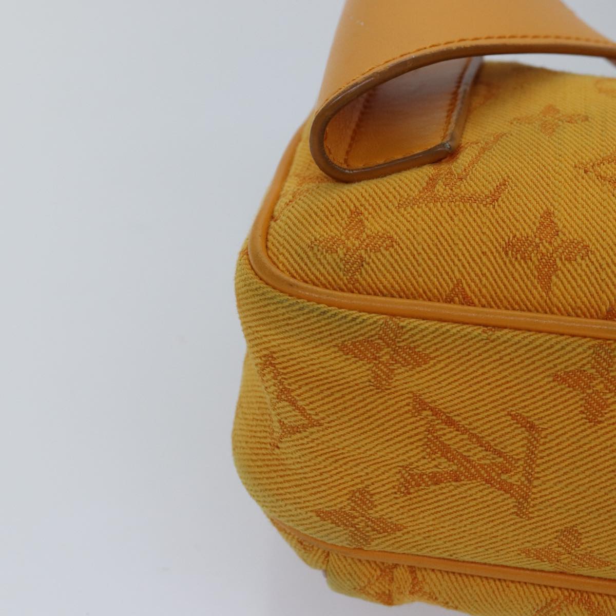 LOUIS VUITTON Monogram Denim Bum BagOutdoor Waist bag Yellow M44623 88743