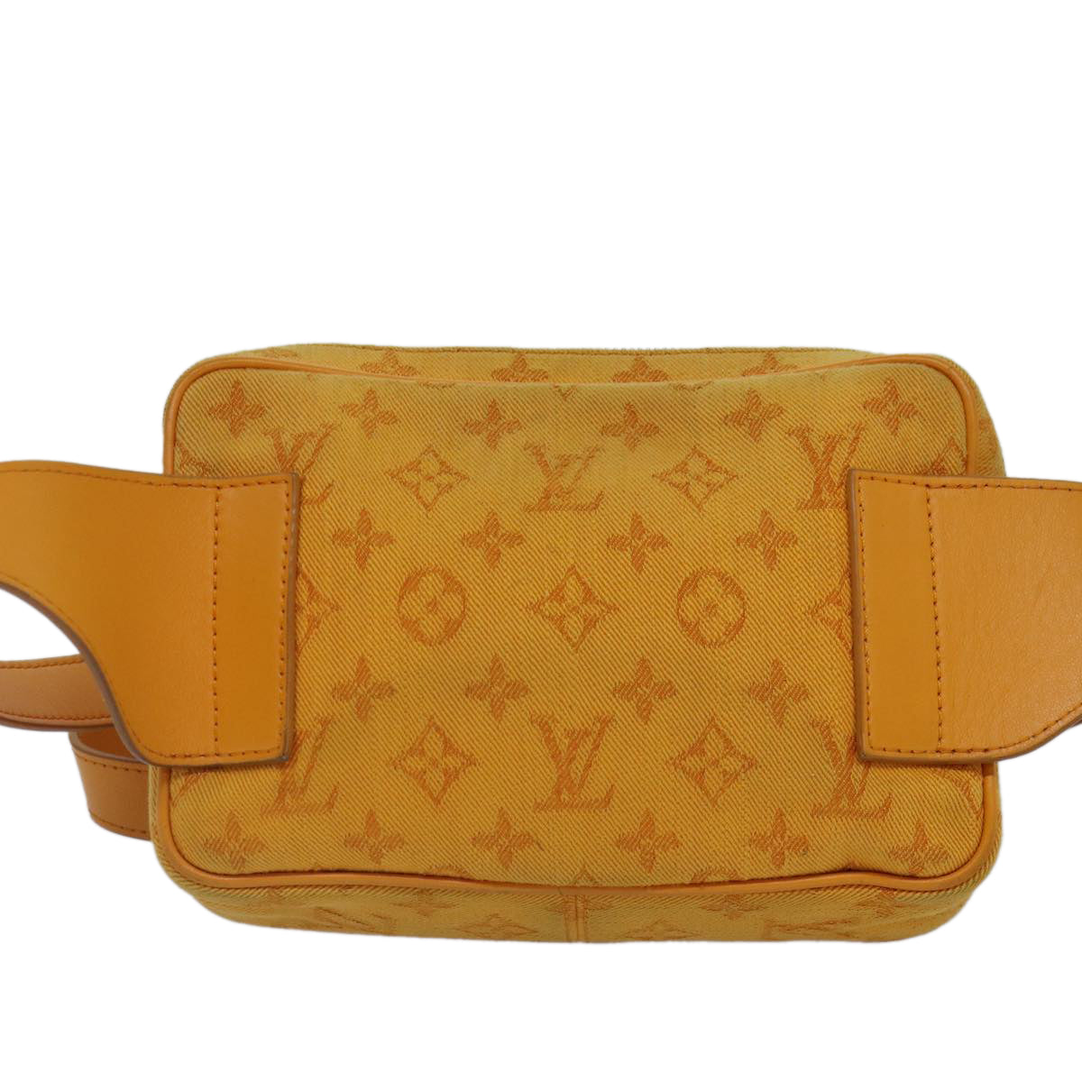 LOUIS VUITTON Monogram Denim Bum BagOutdoor Waist bag Yellow M44623 88743