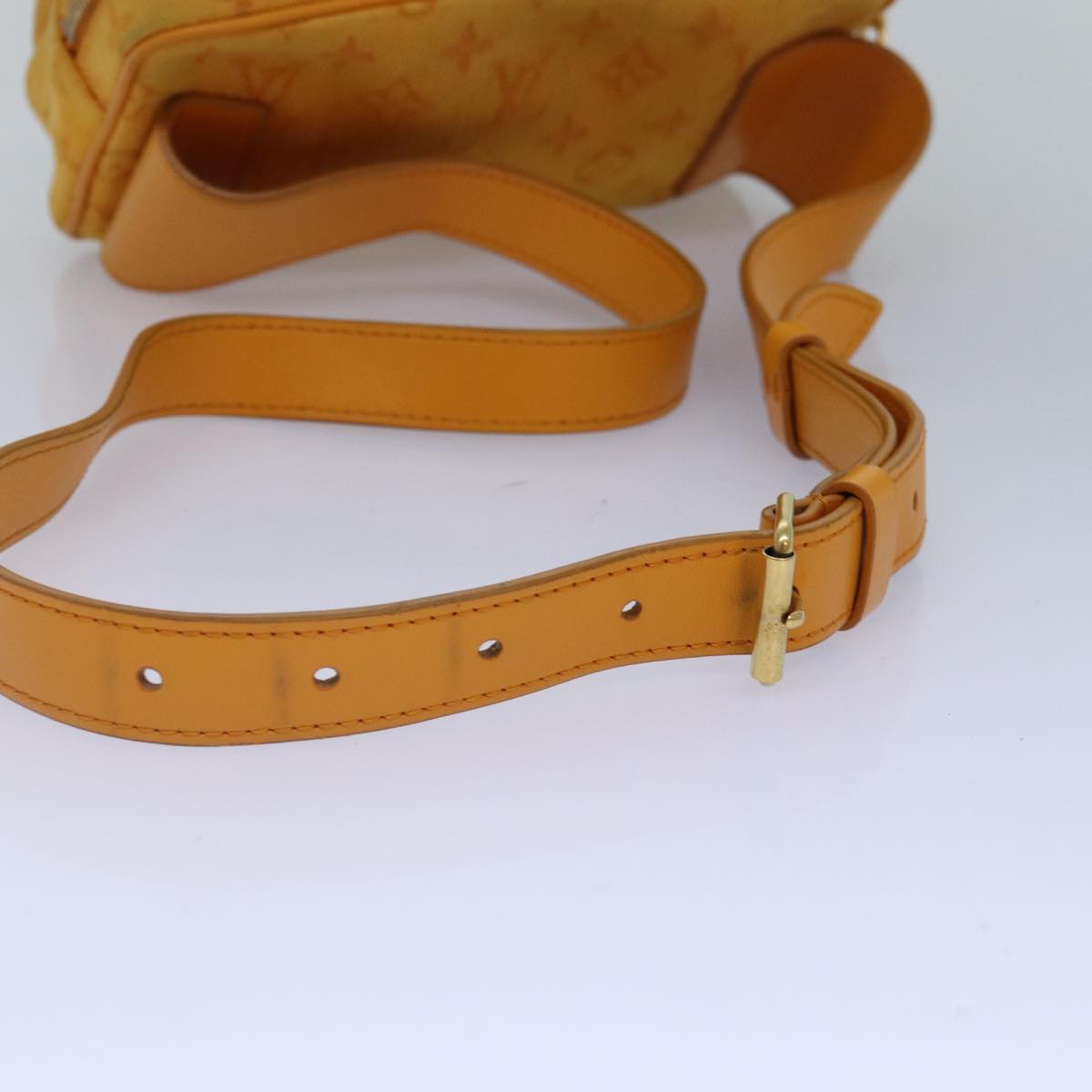 LOUIS VUITTON Monogram Denim Bum BagOutdoor Waist bag Yellow M44623 88743