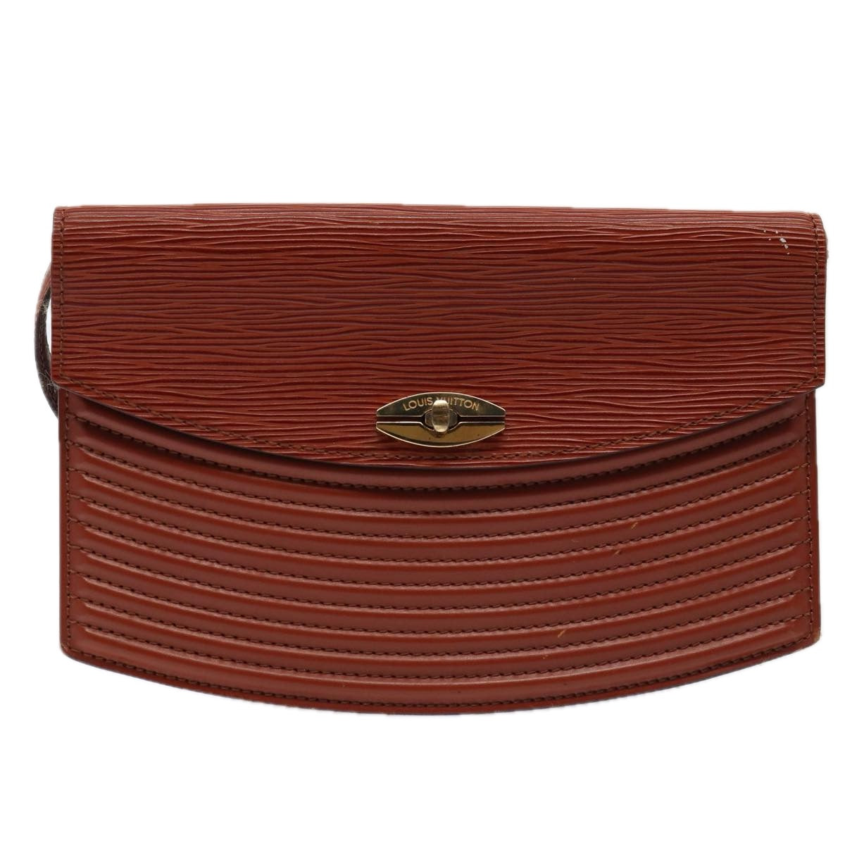 LOUIS VUITTON Epi Prebourg Shoulder Bag Brown M52563 LV 88745