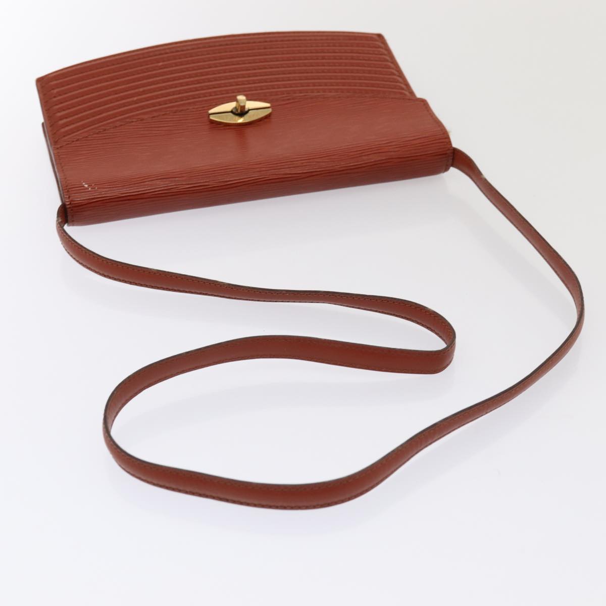 LOUIS VUITTON Epi Prebourg Shoulder Bag Brown M52563 LV 88745