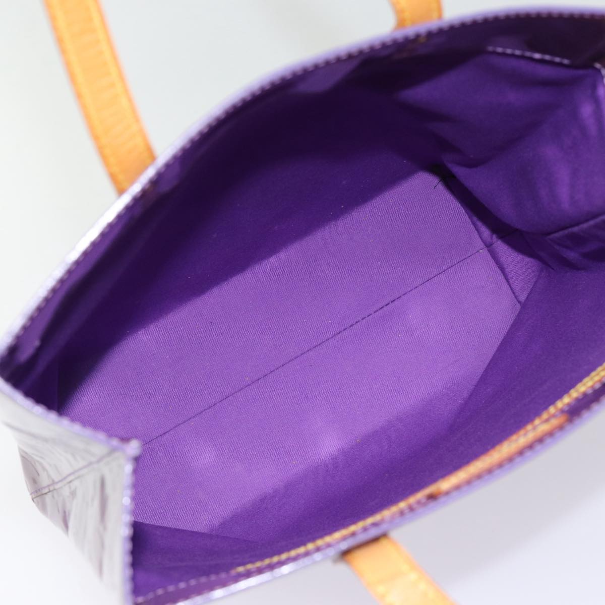 LOUIS VUITTON Monogram Vernis Reade MM Tote Bag Viole M91087 LV 88759