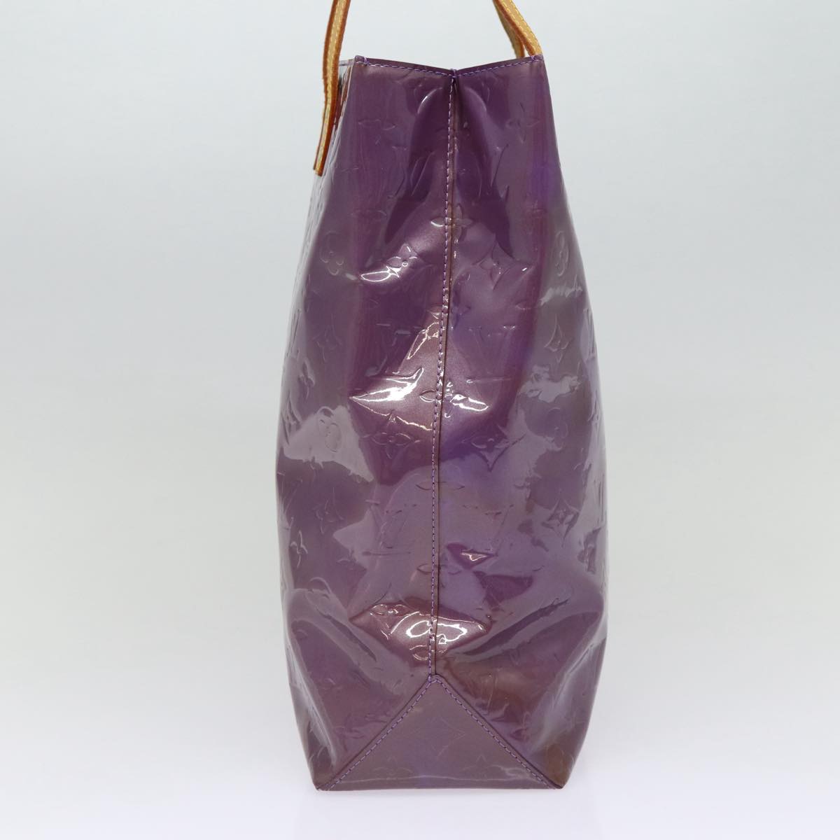 LOUIS VUITTON Monogram Vernis Reade MM Tote Bag Viole M91087 LV 88759