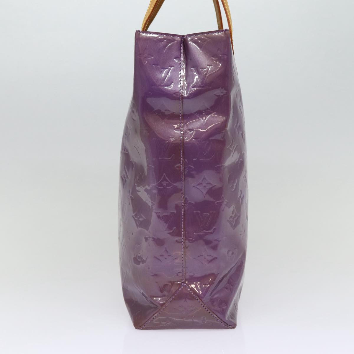 LOUIS VUITTON Monogram Vernis Reade MM Tote Bag Viole M91087 LV 88759