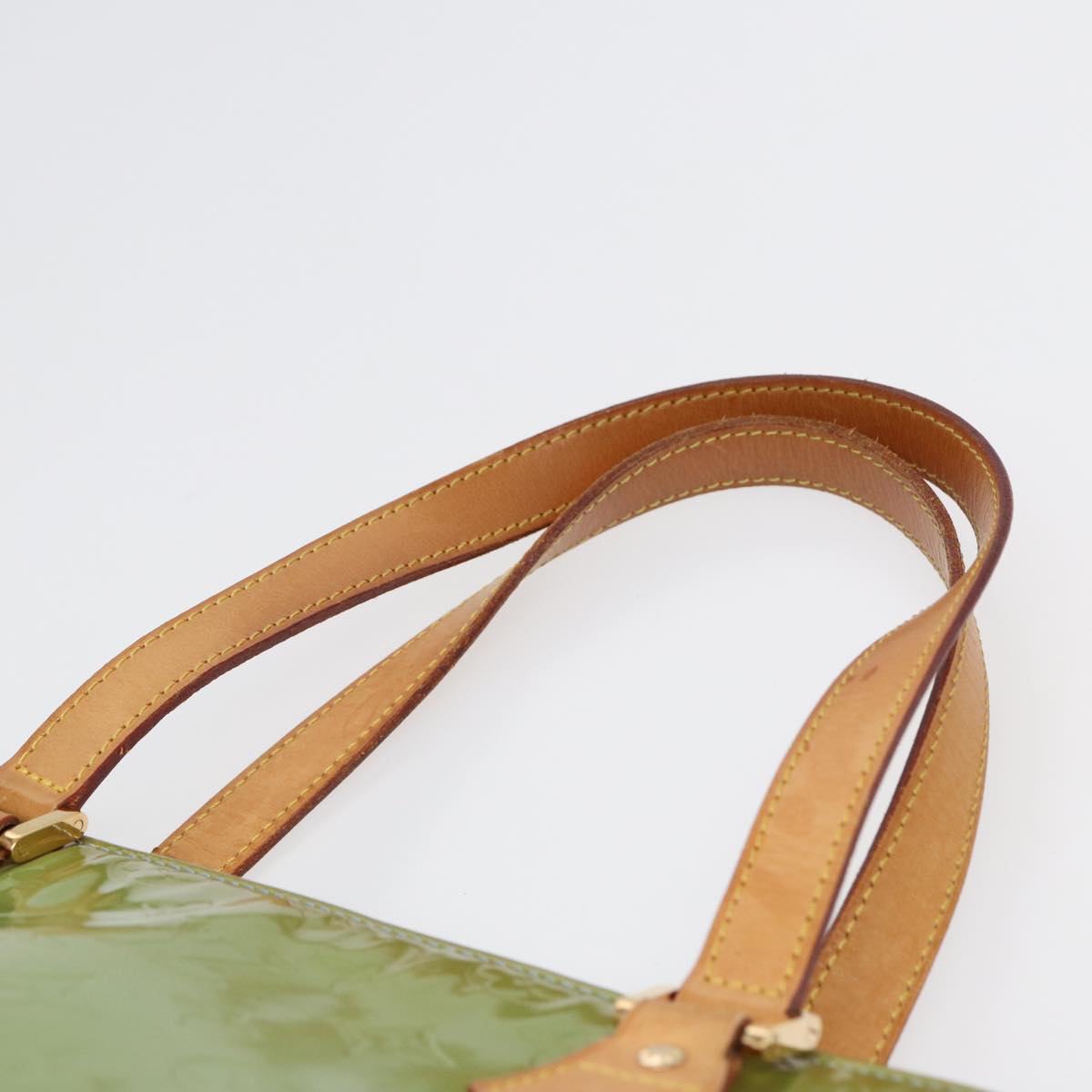 LOUIS VUITTON Monogram Vernis Houston Hand Bag Baby Blue M91005 LV 88760