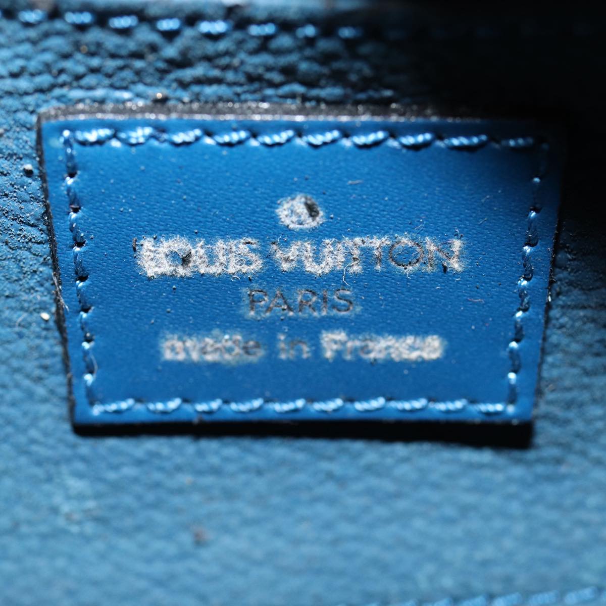 LOUIS VUITTON Epi Dauphine PM Pouch Blue M48445 LV 88777