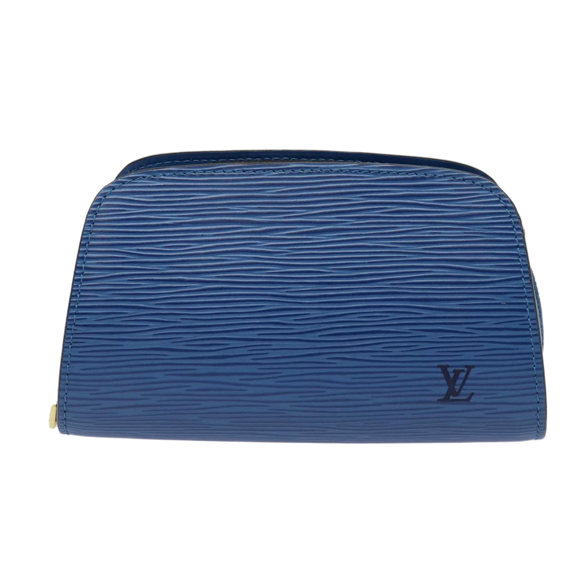 LOUIS VUITTON Epi Dauphine PM Pouch Blue M48445 LV 88777