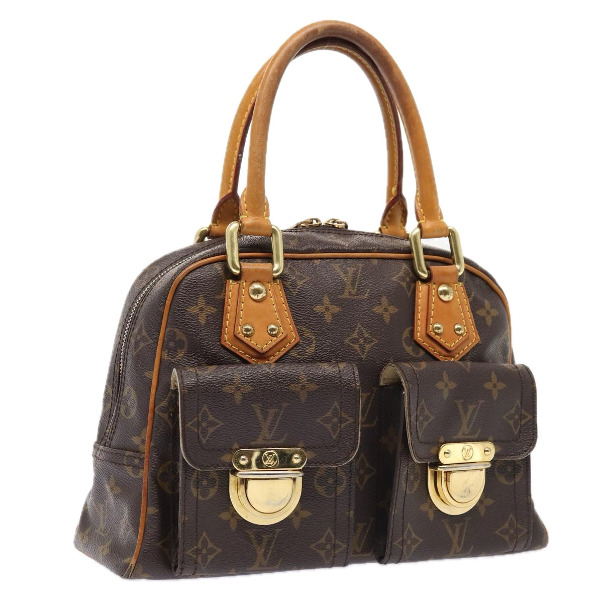 LOUIS VUITTON Monogram Manhattan PM Hand Bag M40026 LV 88790