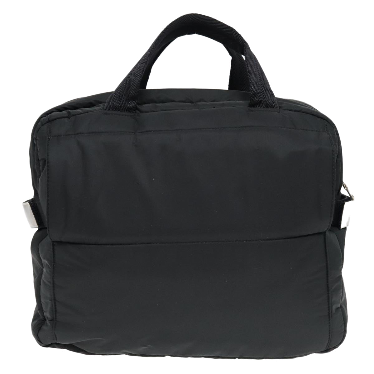 Luxury Prada Sports Hand Bag Nylon 2way Black Gray Silver  88834