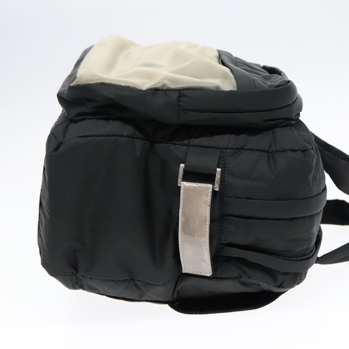 Luxury Prada Sports Hand Bag Nylon 2way Black Gray Silver  88834