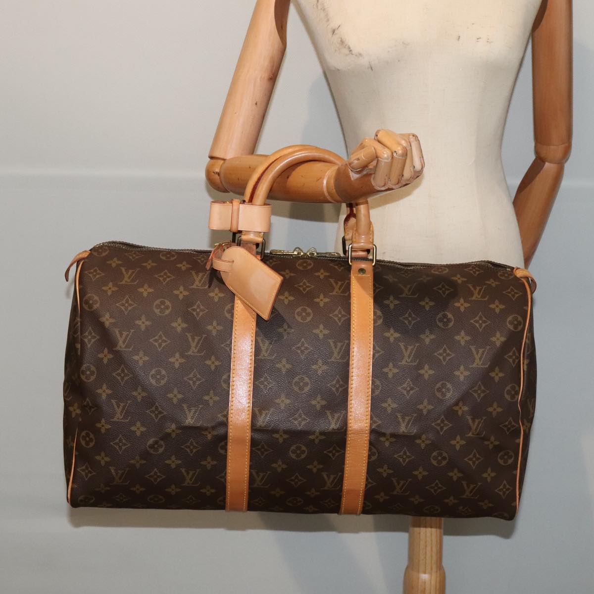 LOUIS VUITTON Monogram Keepall 50 Boston Bag M41426 LV 88842