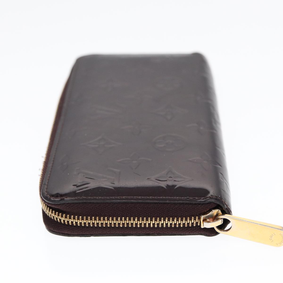 LOUIS VUITTON Monogram Vernis Zippy Wallet Wallet Amarante M93522 LV 88860