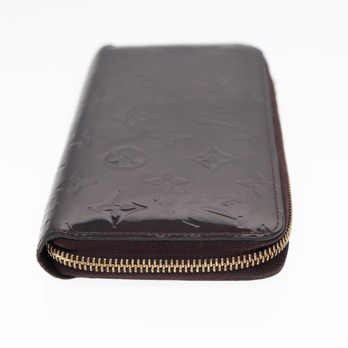 LOUIS VUITTON Monogram Vernis Zippy Wallet Wallet Amarante M93522 LV 88860
