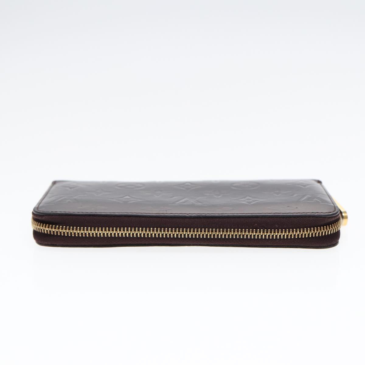 LOUIS VUITTON Monogram Vernis Zippy Wallet Wallet Amarante M93522 LV 88860