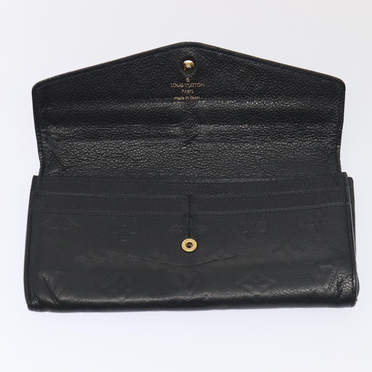 LOUIS VUITTON Empreinte Portefeuille Curieuse Wallet Black M60287 LV 88862