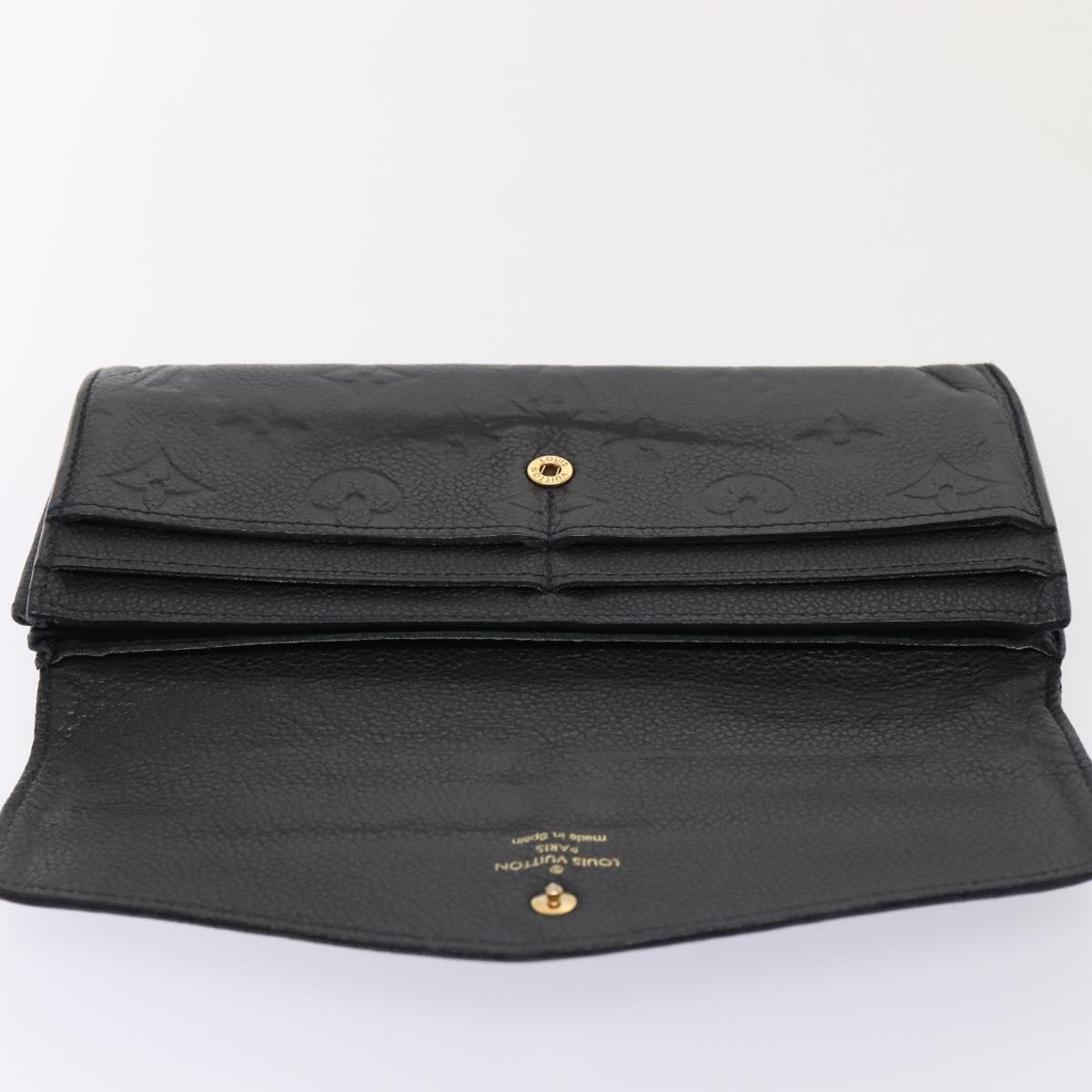 LOUIS VUITTON Empreinte Portefeuille Curieuse Wallet Black M60287 LV 88862