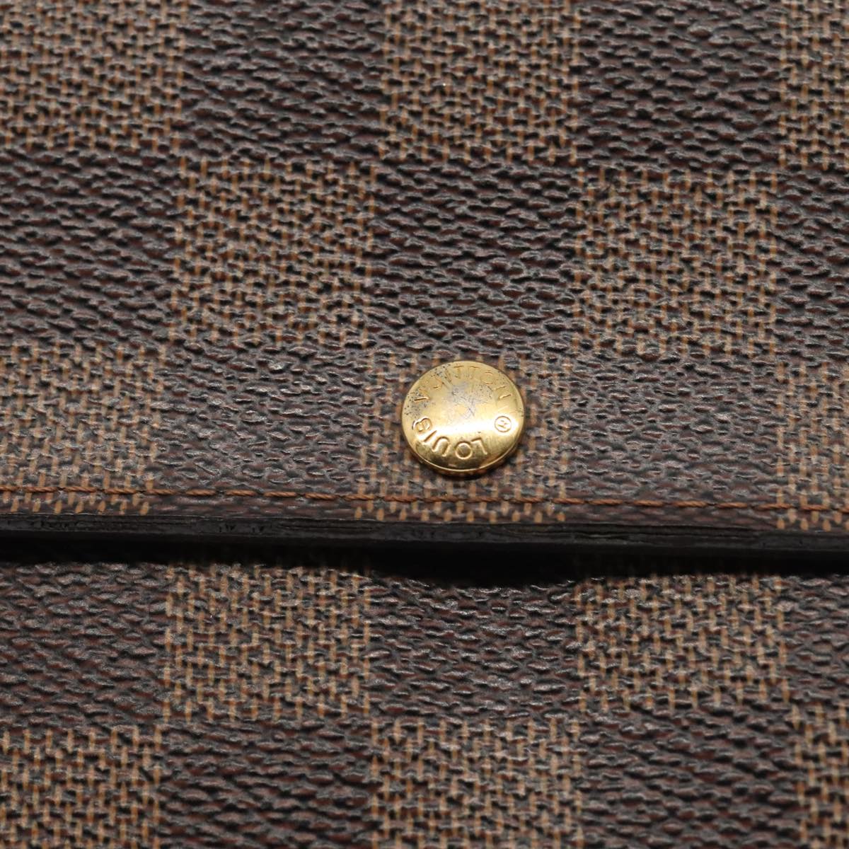 LOUIS VUITTON Damier Ebene Portefeuille Sarah Long Wallet N60491 LV 88866