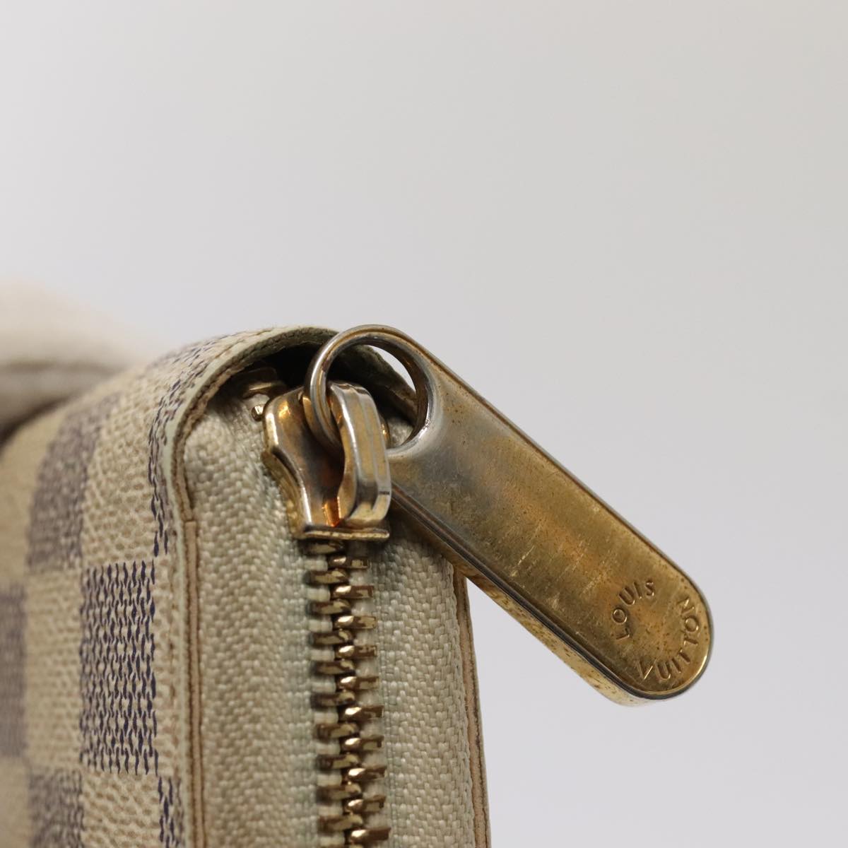 LOUIS VUITTON Damier Azur Zippy Wallet Long Wallet N60019 LV 88871
