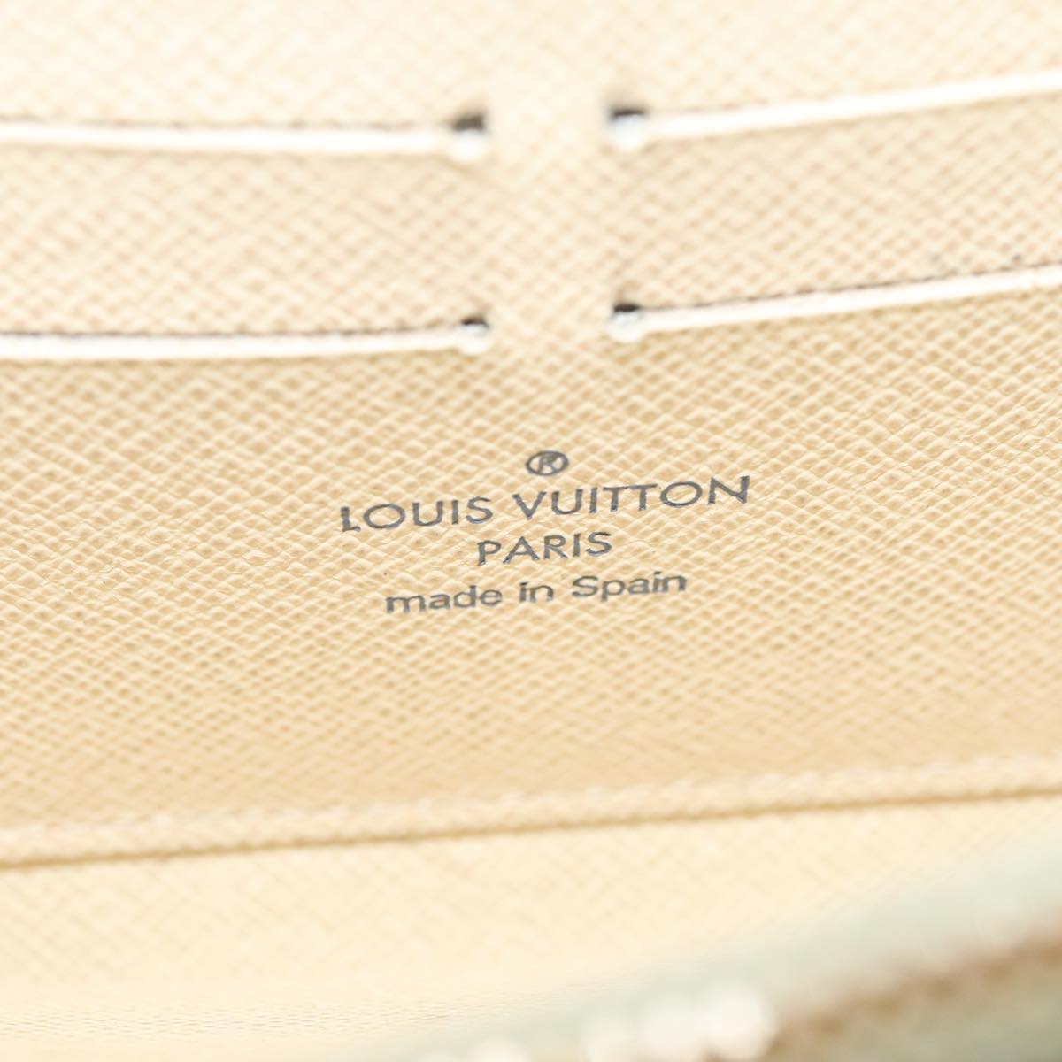 LOUIS VUITTON Damier Azur Zippy Wallet Long Wallet N60019 LV 88871