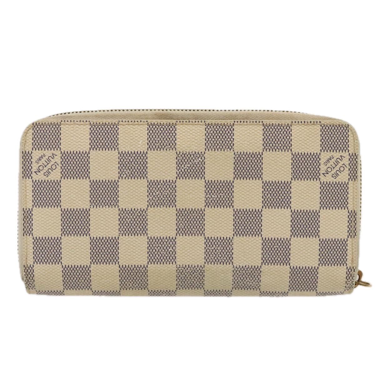 LOUIS VUITTON Damier Azur Zippy Wallet Long Wallet N60019 LV 88871
