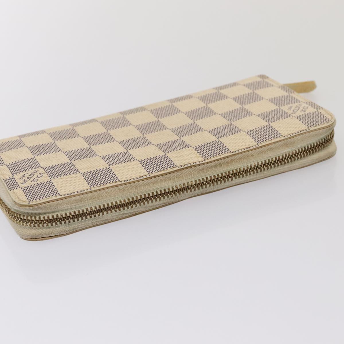 LOUIS VUITTON Damier Azur Zippy Wallet Long Wallet N60019 LV 88871
