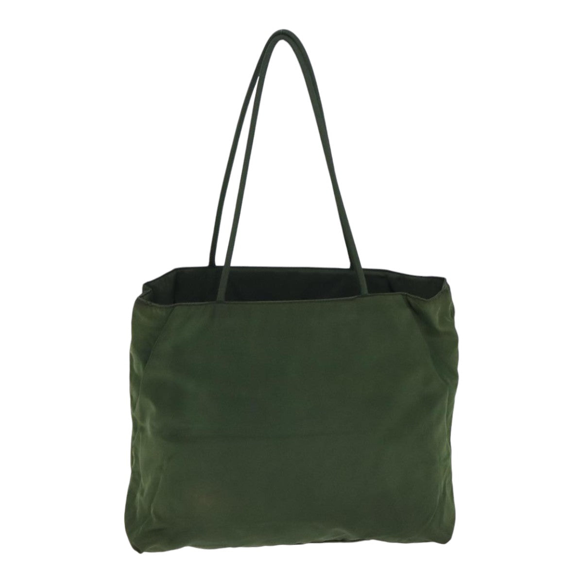 Luxury Prada Tote Bag Nylon Green Silver  88883