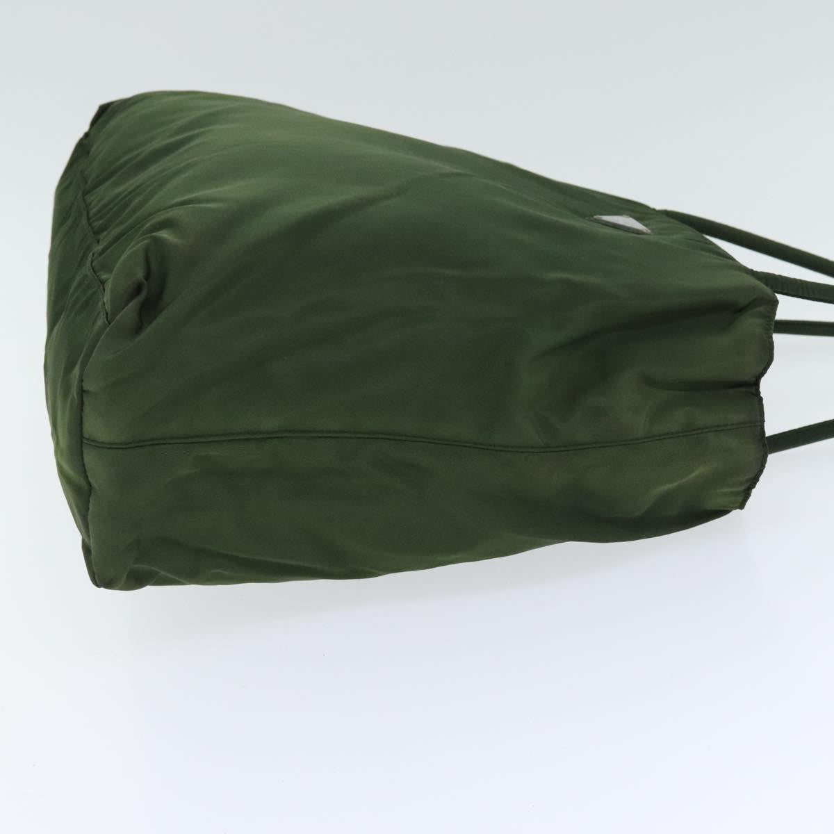 Luxury Prada Tote Bag Nylon Green Silver  88883
