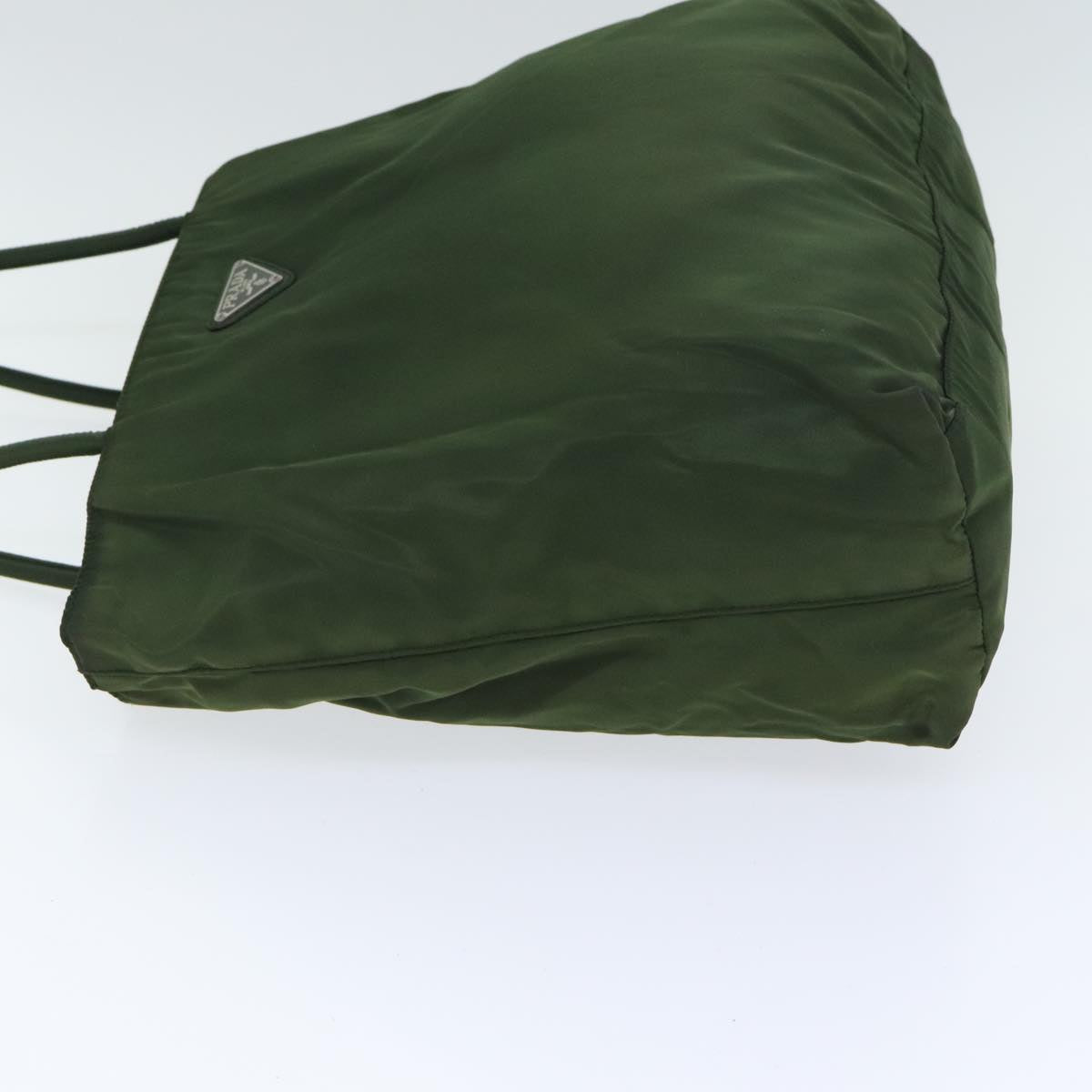 Luxury Prada Tote Bag Nylon Green Silver  88883