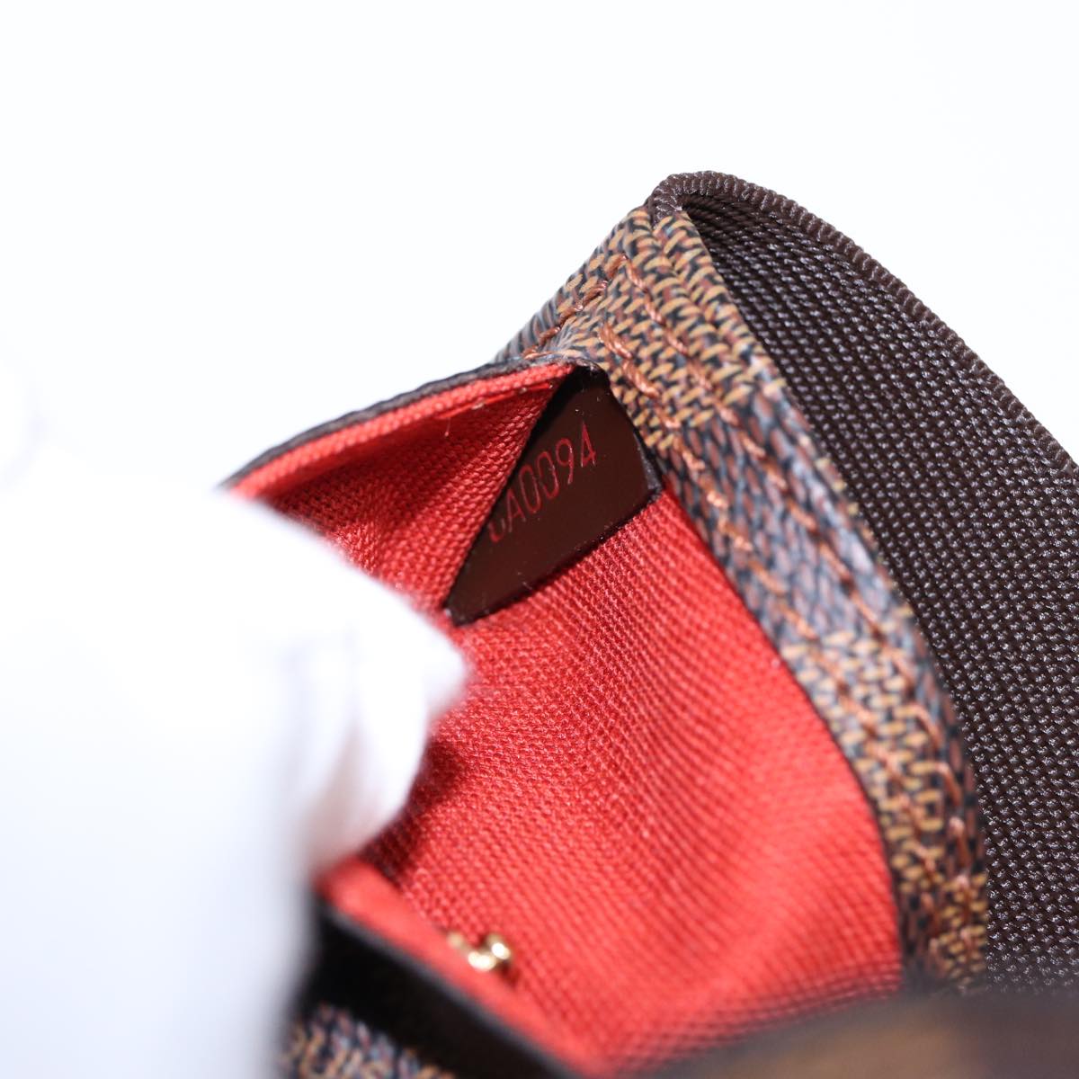 LOUIS VUITTON Damier Ebene Geronimos Shoulder Bag N51994 LV 88892A