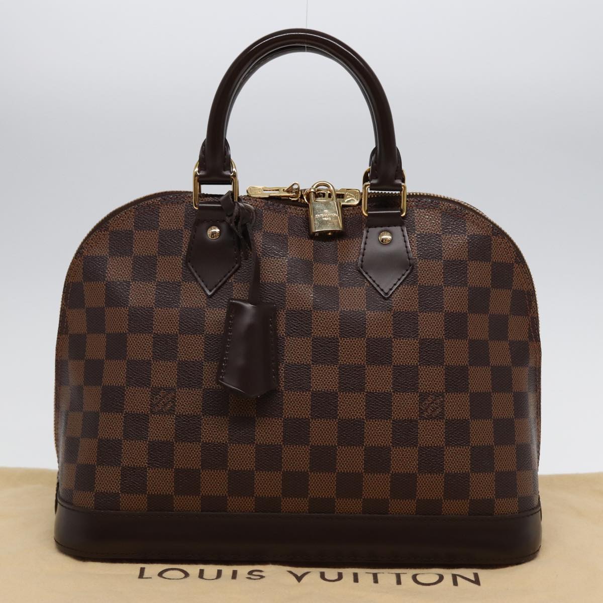 LOUIS VUITTON Damier Ebene Alma PM Hand Bag N53151 LV 88894SA