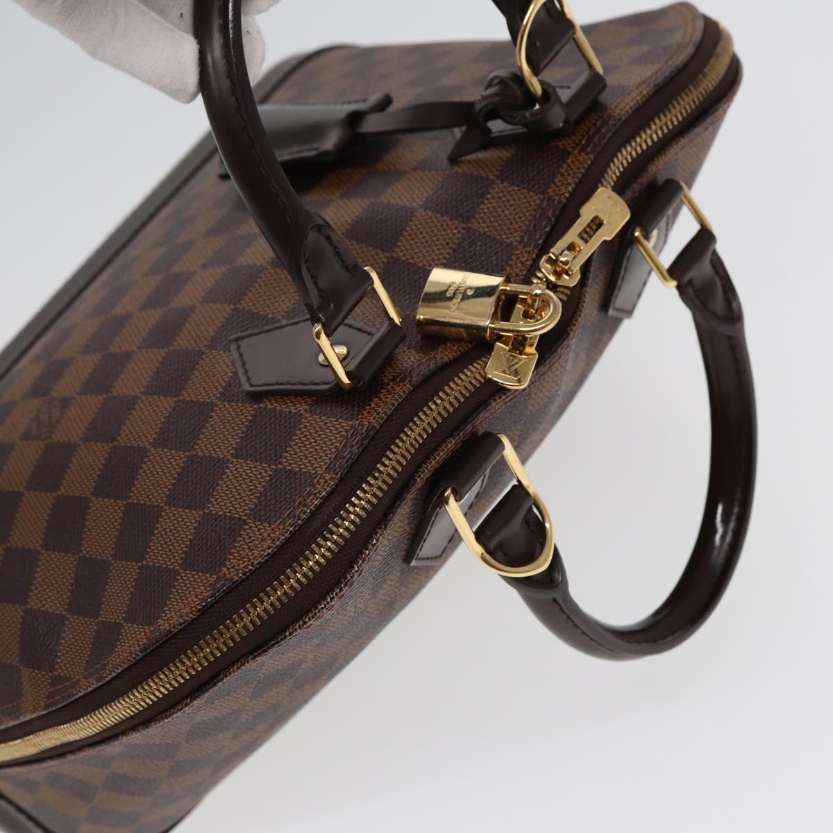 LOUIS VUITTON Damier Ebene Alma PM Hand Bag N53151 LV 88894SA
