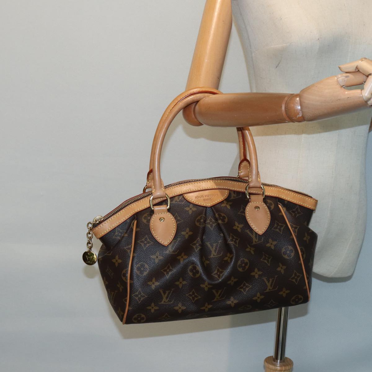 LOUIS VUITTON Monogram Tivori PM Hand Bag M40143 LV 88914
