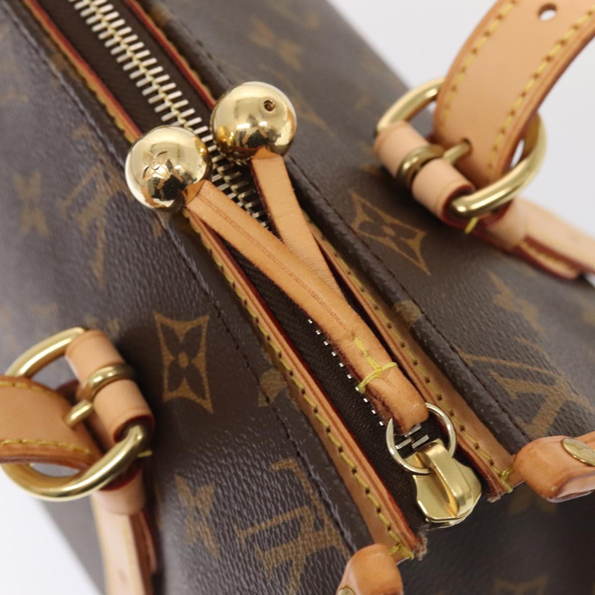 LOUIS VUITTON Monogram Popincourt Haut Hand Bag M40007 LV 88915