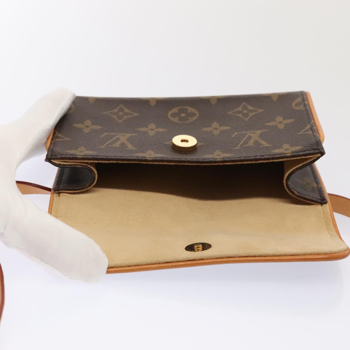 LOUIS VUITTON Monogram Pochette Florentine Waist bag M51855 LV 88917
